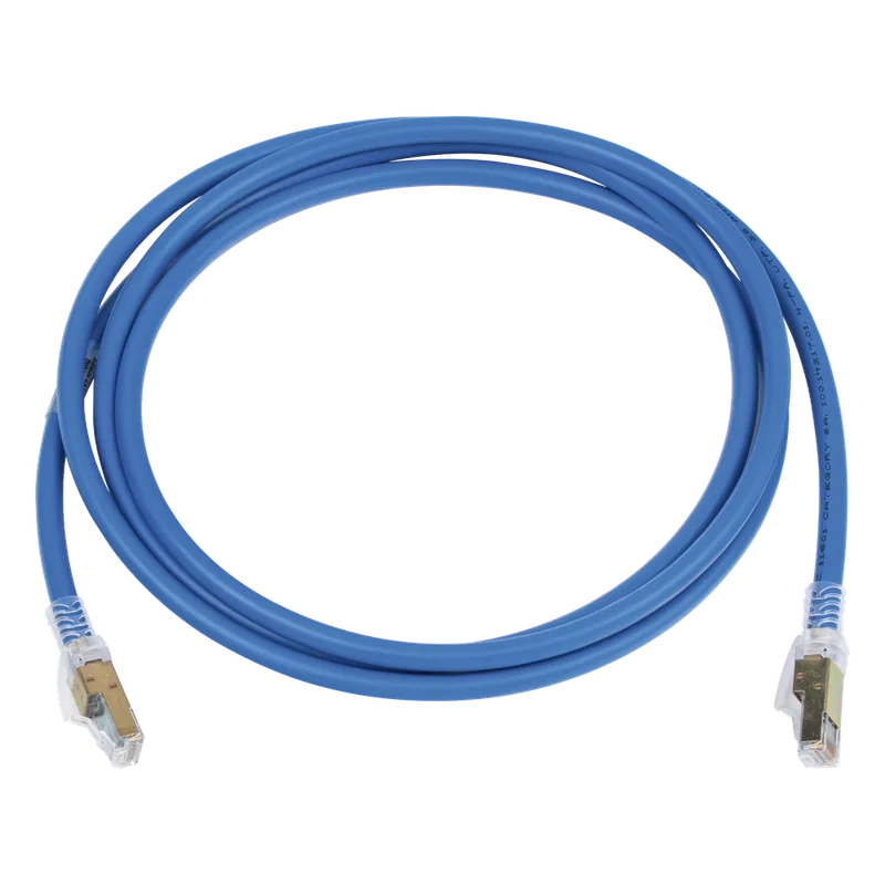 Patch Cord Z-MAX Cat6A UTP, CM/LS0H, 2.13 Metros (7 Pies), Color Azul SIEMON ZM6A-07-06