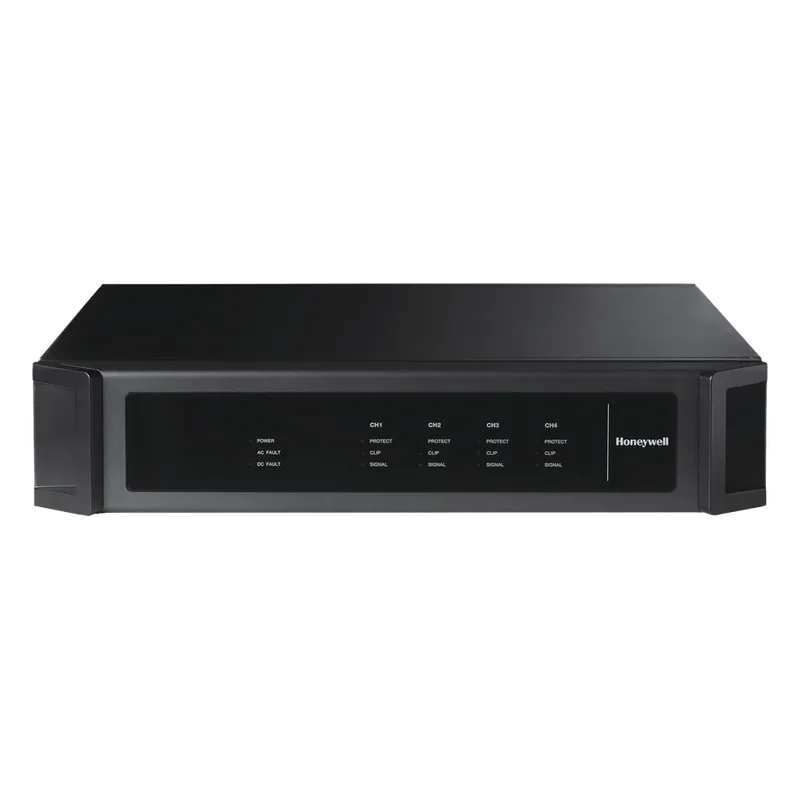 Amplificador de audio clase D de 500 W con fuente de respaldo de 24 Vcc para sistemas de voceo y voz de evacuación HONEYWELL PAVA XDA1500EN