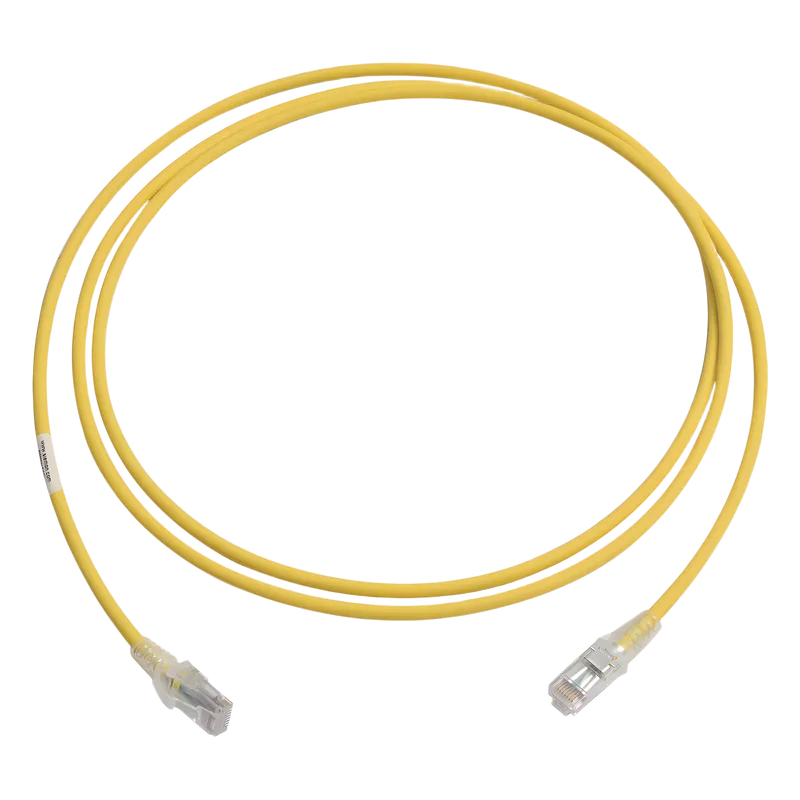 Patch Cord MC6 Modular Cat6 UTP, CM/LS0H, 2.13 Metros (7 Pies), Color Amarillo SIEMON MC6-07-05