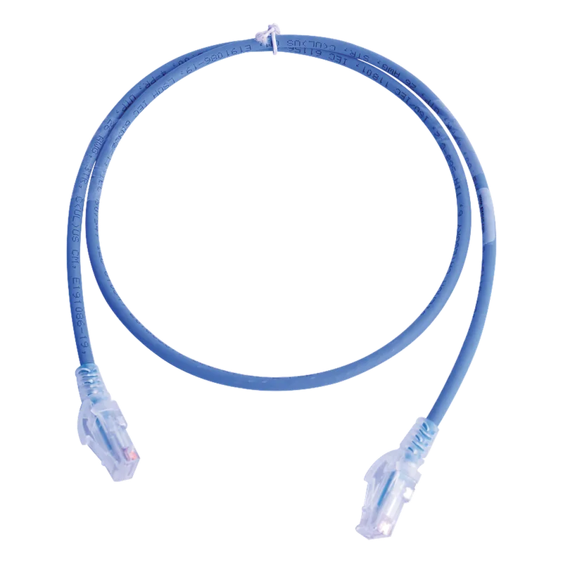 Patch Cord MC5 Modular Cat5e UTP, CM/LS0H, 1.52 Metros (5 Pies), Color Azul, Versión Bulk (Sin Empaque Individual) SIEMON MC5-05-06B