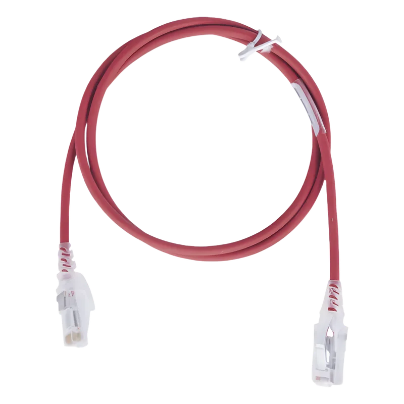 Patch Cord RJ45 6 UTP T568A/B CM/LSOH1 Rojo 2.13 Metros (7 Pies) 28AWG SIEMON MC6-07-0328