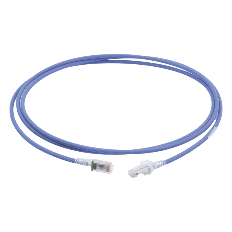 Patch Cord MC6 Modular Cat6 UTP, CM/LS0H, 2.13 Metros (7 Pies), Color Azul SIEMON MC6-07-06