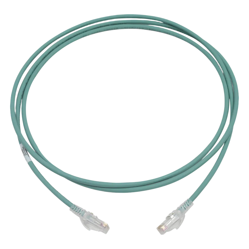 Patch Cord MC6 Modular Cat6 UTP, CM/LS0H, 2.13 Metros (7 Pies), Color Verde SIEMON MC6-07-07