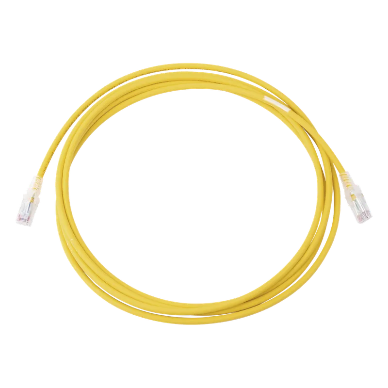Patch Cord MC6 Modular Cat6 UTP, CM/LS0H, 3.05 Metros (10 Pies), Color Amarillo SIEMON MC6-10-05