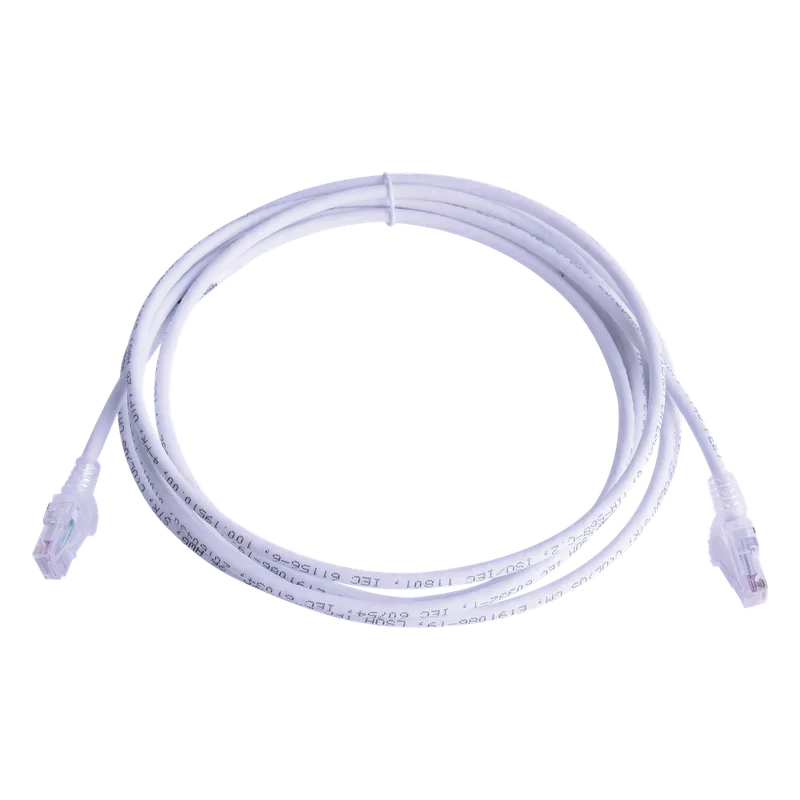 Patch Cord MC6 Modular Cat6 UTP, CM/LS0H, 4.57 Metros (15 Pies), Color Blanco SIEMON MC6-15-02