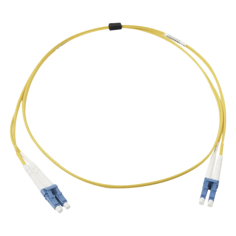 Jumper de Fibra Óptica Monomodo (OS2), XGLO, Riser, LC/UPC-LC/UPC Duplex, OFNR, Color Amarillo, 5 Metros (16.40 Pies) SIEMON FJ2-LCULCUL-05