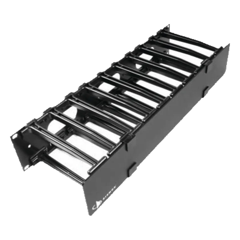 Organizador de Cable Horizontal RouteIT, Sencillo, Para Rack de 19in, 6in de profundidad, 1UR SIEMON HCM-6-1U