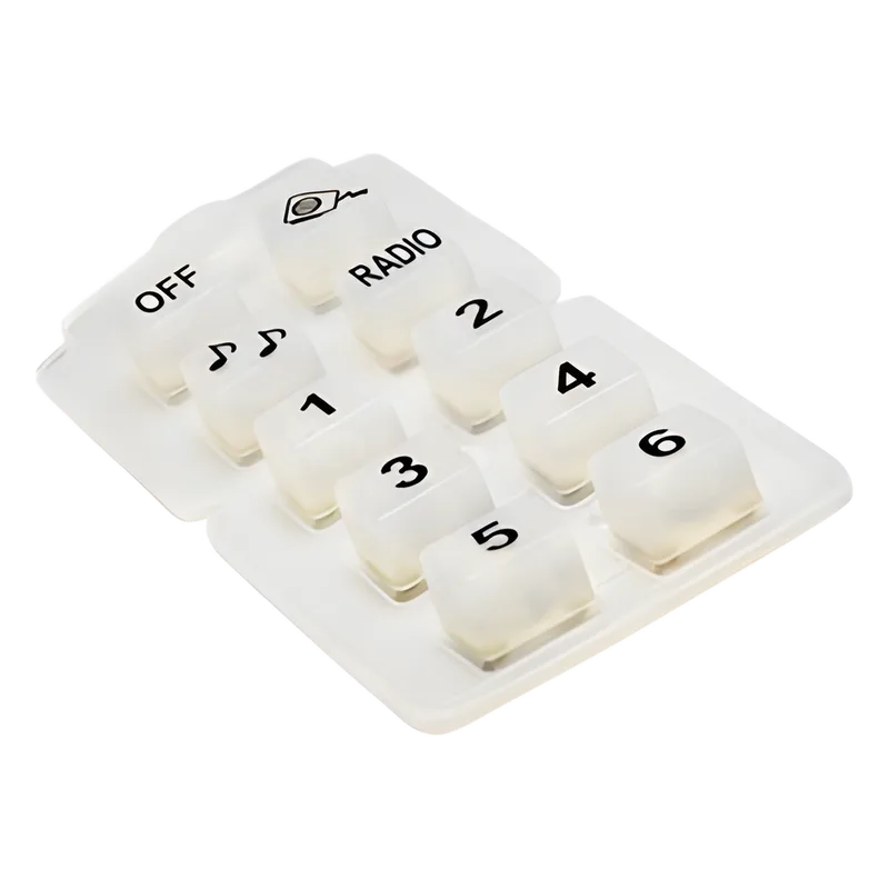 Botonera de silicón para micrófono 821-6060 de sirena 202-0141AH FEDERAL SIGNAL 913-39-10