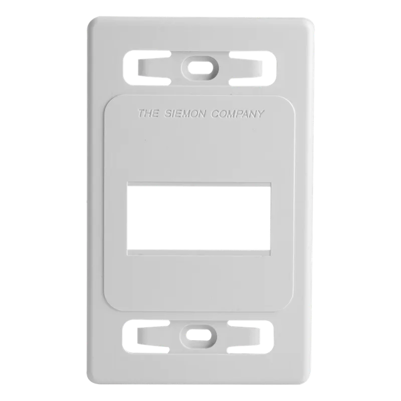 Placa de Pared Modular MAX, de 3 Salidas, Color Blanco SIEMON MX-FP-S-03-02