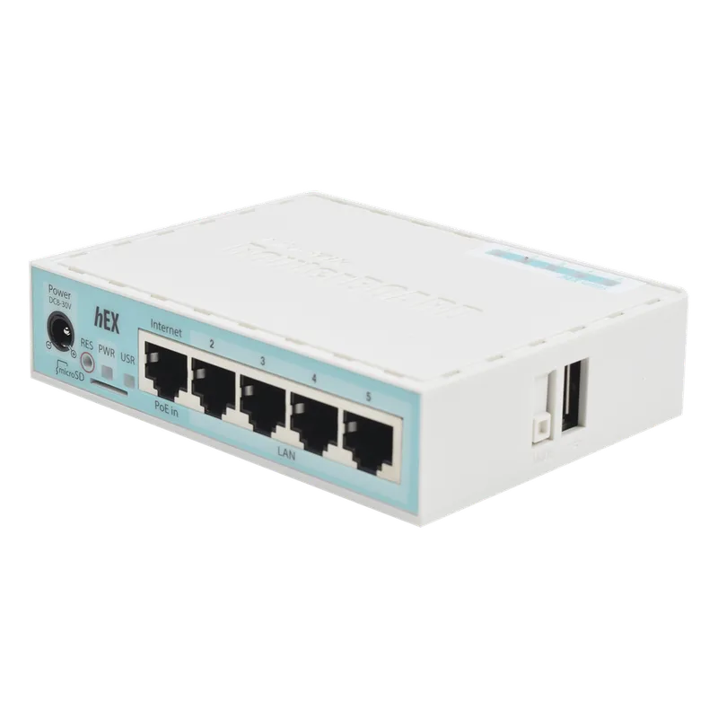 (hEX) RouterBoard, 5 Puertos Gigabit Ethernet, 1 Puerto USB y versión 3 MIKROTIK RB750GR3
