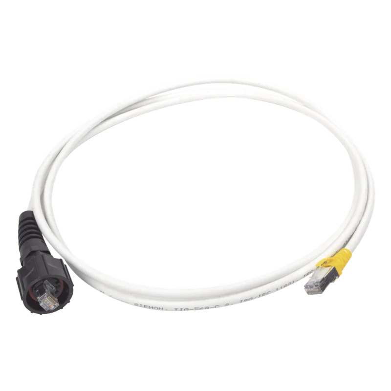 Patch Cord Reforzado Industrial (Ruggedized), Cat6A Blindado S/FTP, CM/LS0H, 2.13 Metros (7 Pies) SIEMON XC6A-S07-B05