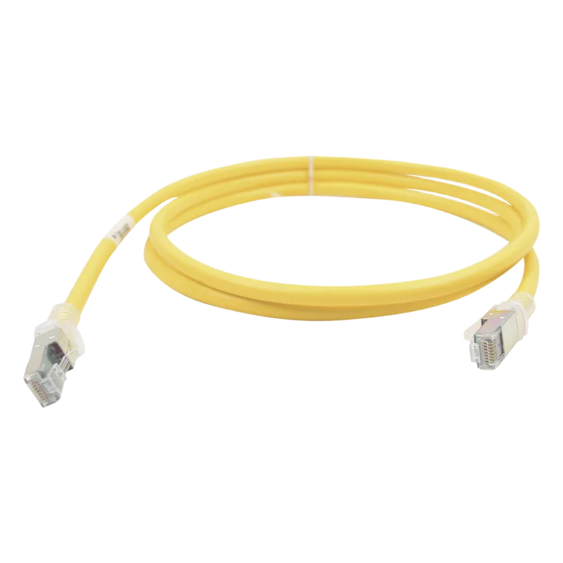 Patch Cord Z-MAX Cat6A UTP, CM, 1.52 Metros (5 Pies), Color Amarillo, Versión Bulk (Sin Empaque Individual) SIEMON ZM6A-05-05B