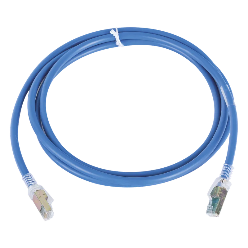 Patch Cord Z-MAX Cat6A UTP, CM, 2.13 Metros (7 Pies), Color Azul, Versión Bulk (Sin Empaque Individual) SIEMON ZM6A-07-06B