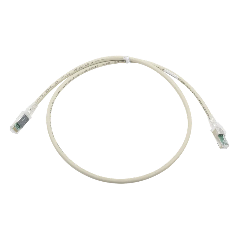 Patch Cord Z-MAX Cat6A S/FTP, CM/LS0H, 3ft, Color Gris, Versión Bulk (Sin Empaque Individual) SIEMON ZM6A-S03-04B