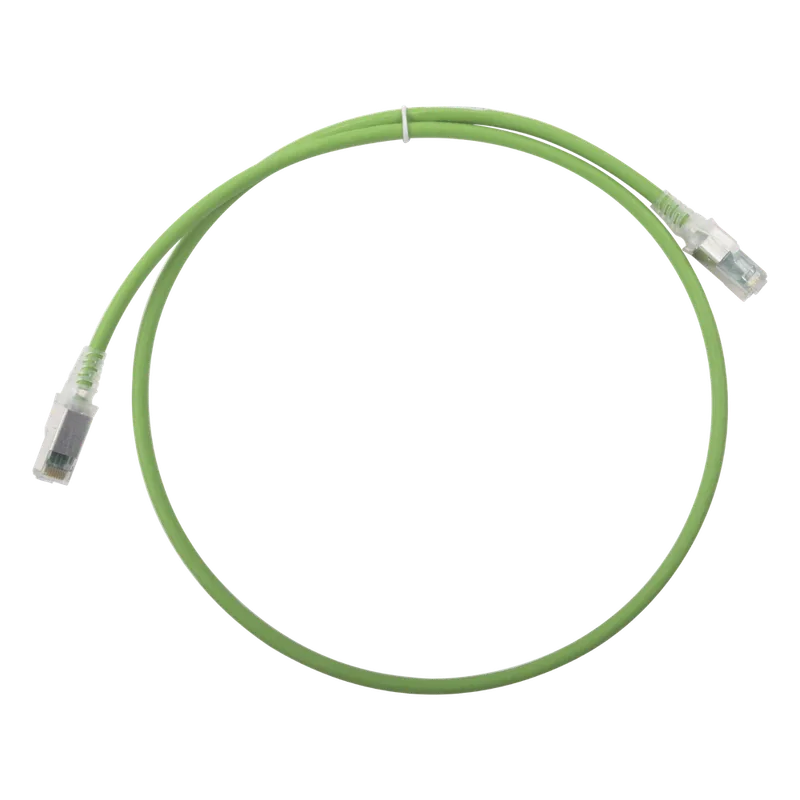 Patch Cord Z-MAX Cat6A S/FTP, CM/LS0H, 0.91 metros (3 pies), Color Verde, Versión Bulk (Sin Empaque Individual) SIEMON ZM6A-S03-07B