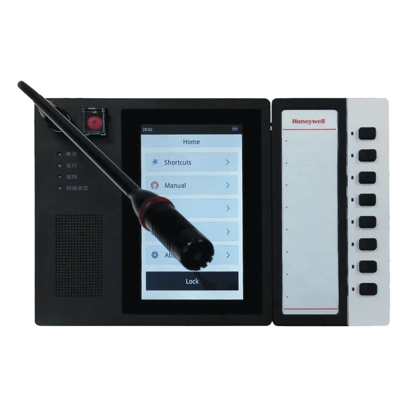 Estación de llamada en red con pantalla táctil de 7 pulgadas para sistema de megafonía y alarma de voz HONEYWELL PAVA XNPMS