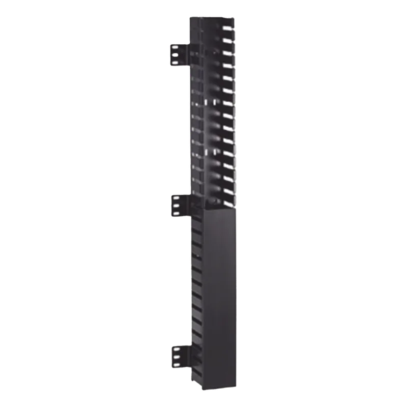 Organizador Vertical IN-Cabinet, Sencillo (Solo Frontal), Para Uso Con Gabinetes Panduit, Montaje Frontal en Riel de Rack, 40 UR, 2.25 in de Ancho, Color Negro CWMPV2340