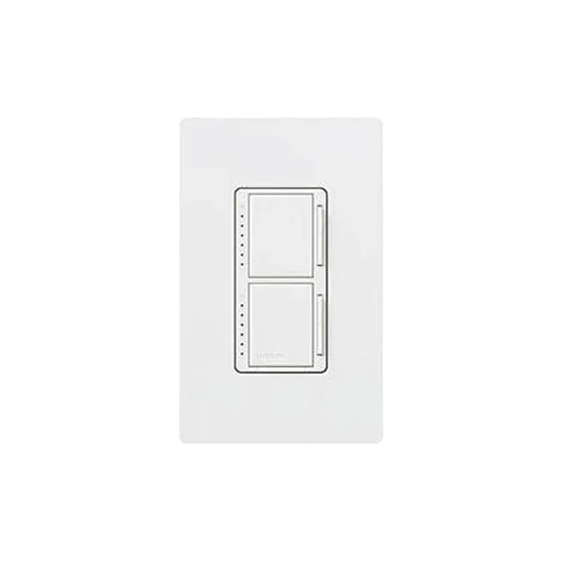 Atenuador dual Maestro con dos canales independientes de 300 W para lámparas incandescentes y halógenas, unipolar, 120 V, color blanco LUTRON ELECTRONICS MA-L3L3-WH