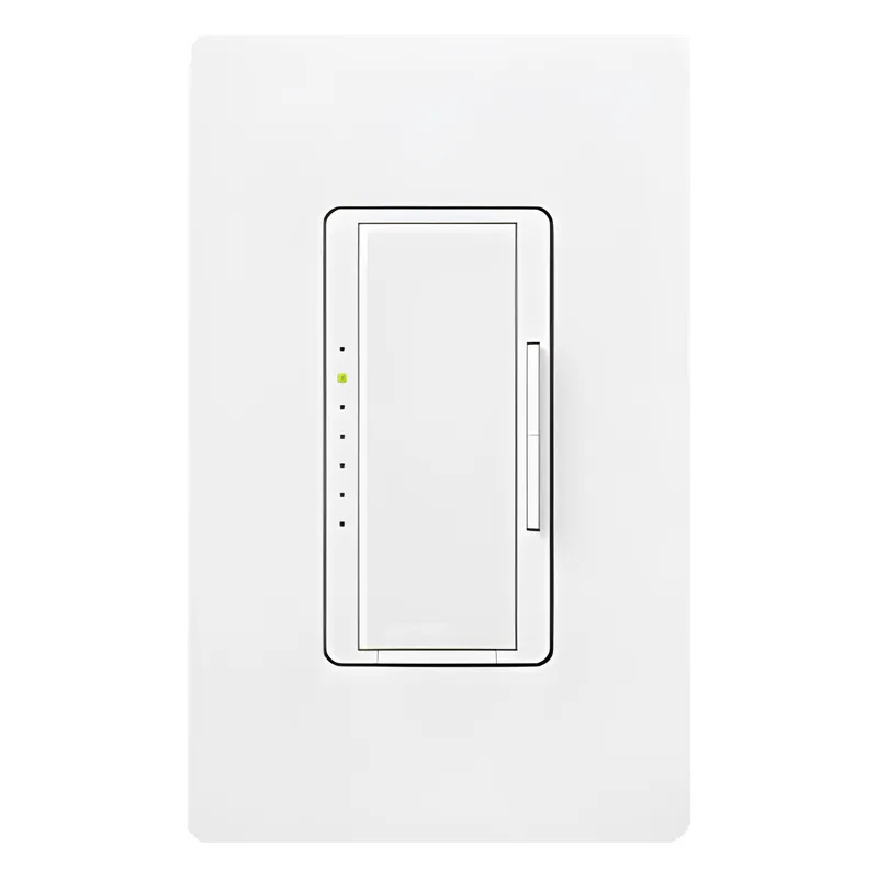 Atenuador de pared Maestro de 600 W para bajo voltaje electrónico (ELV), incandescente y halógeno, 120 V, unipolar o multilocación con accesorios MA-R, color blanco LUTRON ELECTRONICS MAELV-600-WH-S