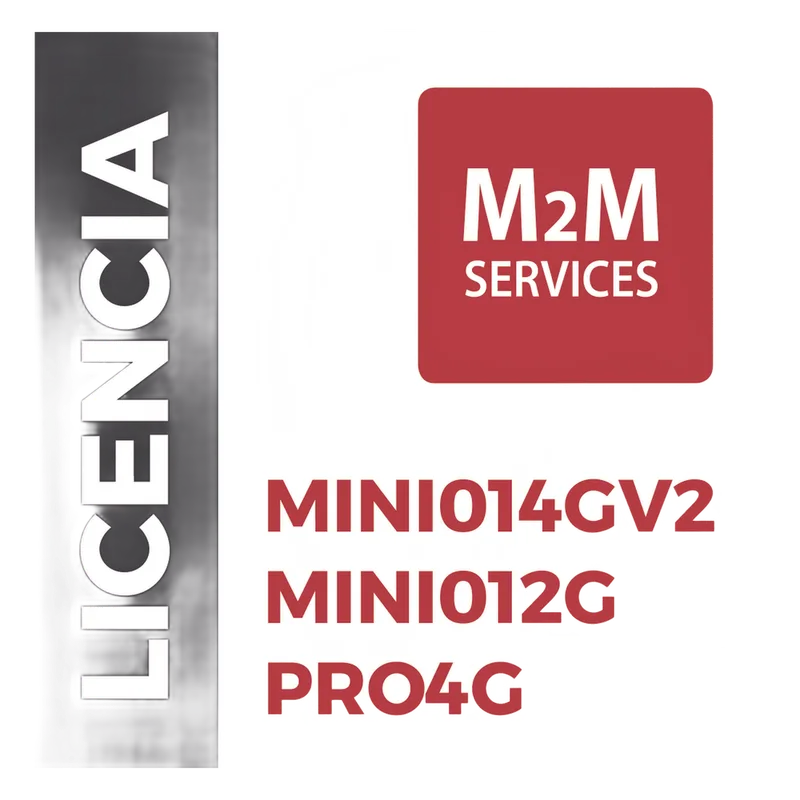 Servicio de datos por un Año para comunicadores MINI014G/V2 y MINI012G, con eventos ilimitados. M2M SERVICES VOUCHER1Y
