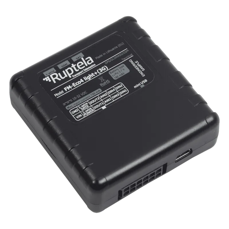 Localizador Vehicular 3G Compatible con GPS, GLONASS y GALILEO RUPTELA ECO4LIGHT3G