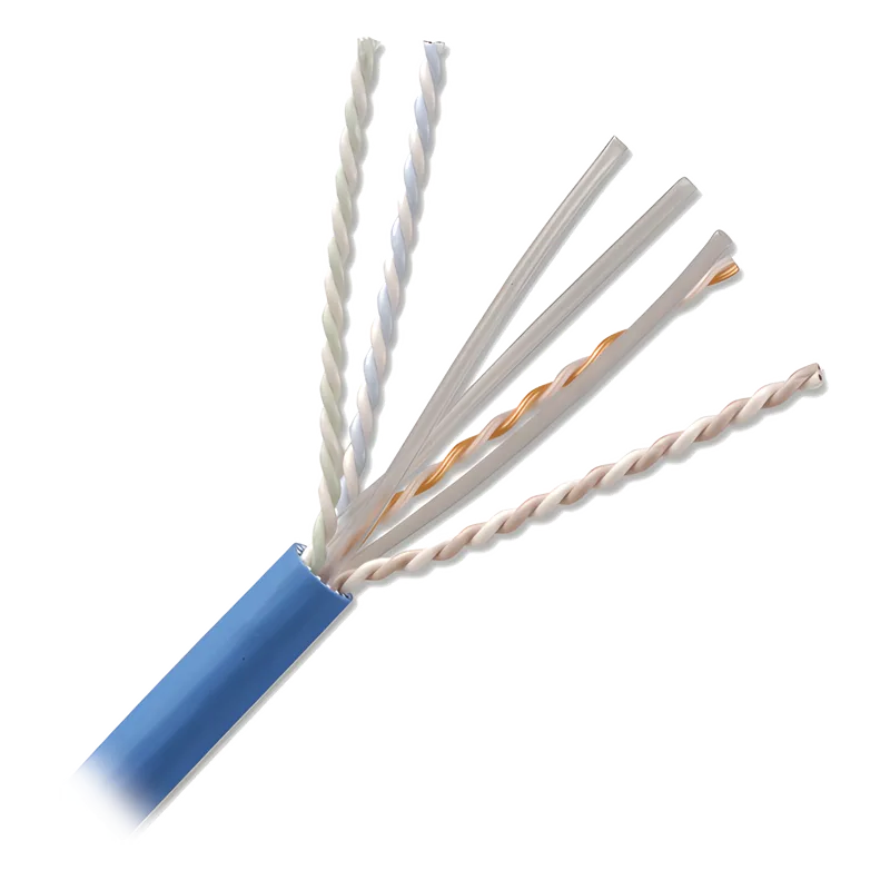 Bobina de Cable U/UTP de 4 Pares, Z-MAX, Cat6A, Soporte de Aplicaciones 10GBase-T, CMR (Riser), Color Azul, 305 Metros (1000 Pies) SIEMON 9C6R4-A5-06-AR1A