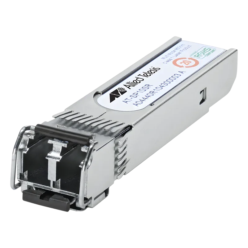 Transceptor MiniGbic SFP+ Multimodo 10G-SR, distancia 300 m conector LC ALLIED TELESIS AT-SP10SR