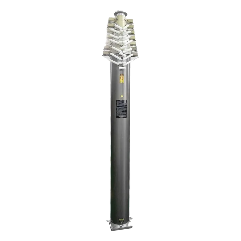 Mástil Telescópico Neumático de 12 metros con Compresor y Accesorios. TOWERS TELE-MAST-N12