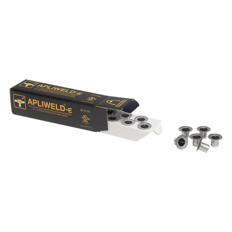 Iniciador Electrónico ApliWeld-E / 10 Unidades / Soldadura Exotérmica / Activación Segura / Sin Material Inflamable APLICACIONES TECNOLOGICAS AT-010-N