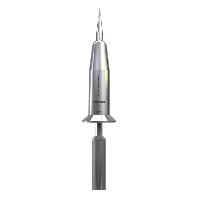Punta Pararrayo DAT CONTROLER PLUS T15 / Avance de Cebado 15 &mu;s / Acero Inoxidable AISI 316L / IP67 / 20 Impactos 100 kA APLICACIONES TECNOLOGICAS AT-1515