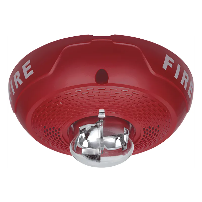 Bocina con lámpara estroboscópica para montaje en techo, candela seleccionable en campo, compatible con SpectrAlert Advance, Serie L SYSTEM SENSOR SPS-CRL
