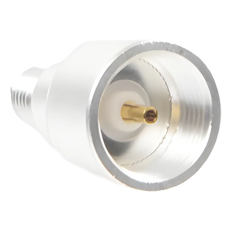 Adaptador UNIDAPT Hembra a SMA Hembra Inverso. Plata / Oro / Teflón. RF INDUSTRIES,LTD PT-4000-134