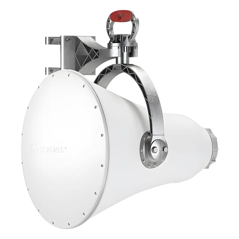 Antena direccional UltraHorn™ 5180-6775 GHz MHz, 24 dBi, ultra rechazo al ruido, conexión a radio sin pérdida y transmisión altamente direccional sin lóbulos laterales RF ELEMENTS UH-TP-5-24