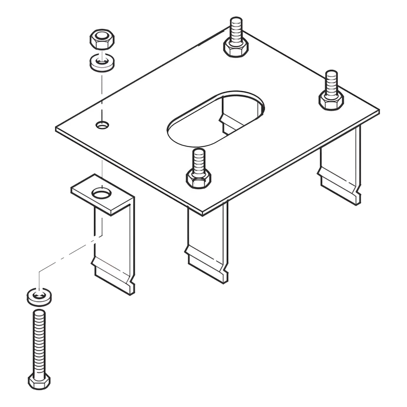 Anclaje para barreras CAME GARD4 y G3750 119-RIG006