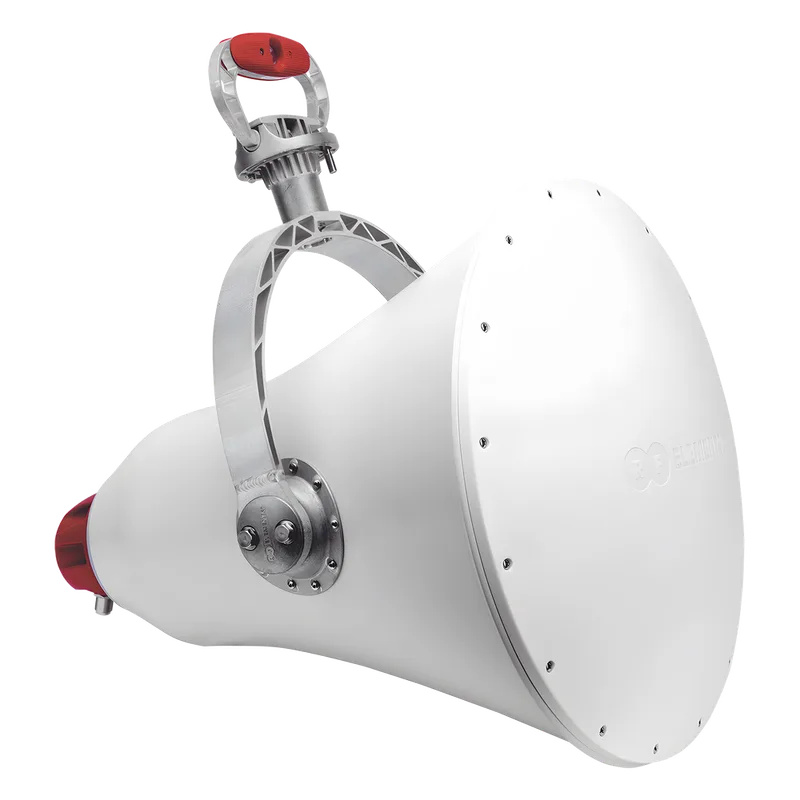 Antena direccional UltraHorn™ Carrier Class Contectorizada 5180-6775 GHz, 24 dBi, ultra rechazo al ruido, altamente direccional sin lóbulos laterales RF ELEMENTS UH-CC-5-24