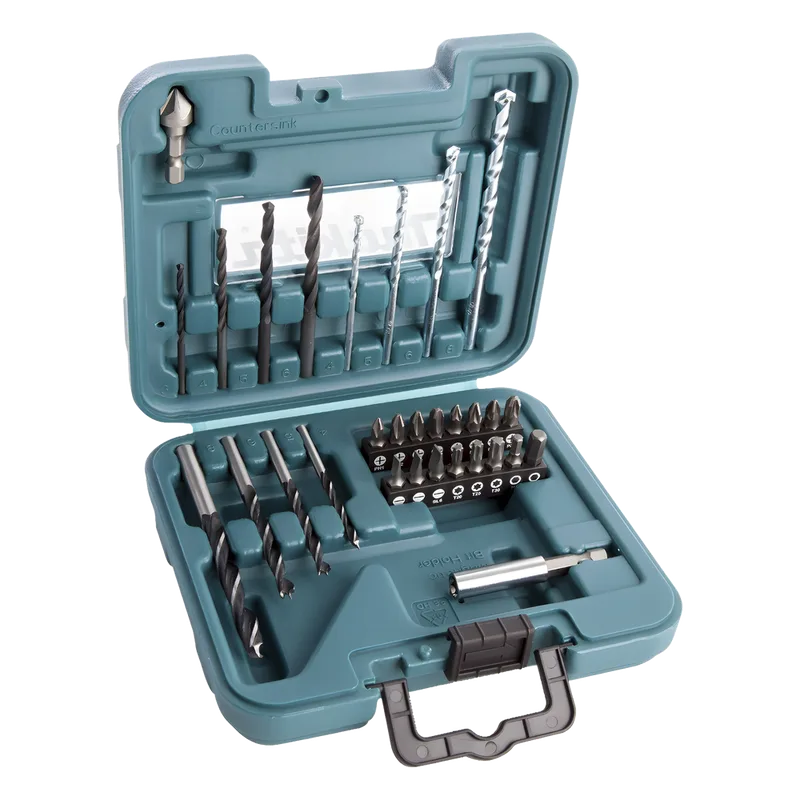Juego de accesorios multipropósito 30 piezas para metal, concreto, madera y puntas para atornillar MAKITA D-47204