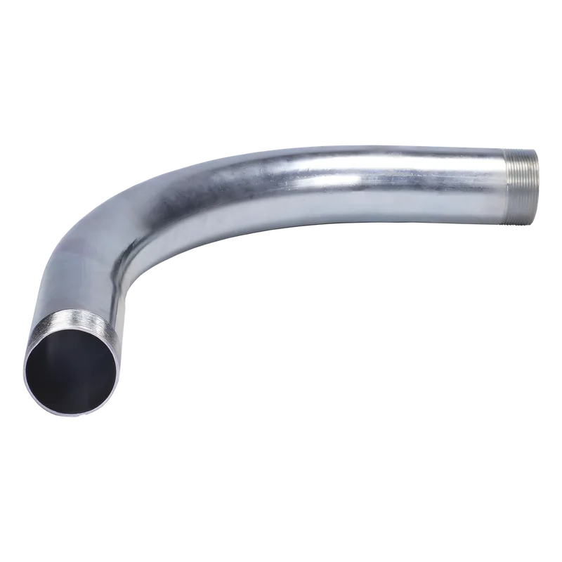 Curva/Codo de 90° de 2" (52mm) pared gruesa con rosca galvanizado etiqueta amarilla JUPITER JU-PG-200-COD