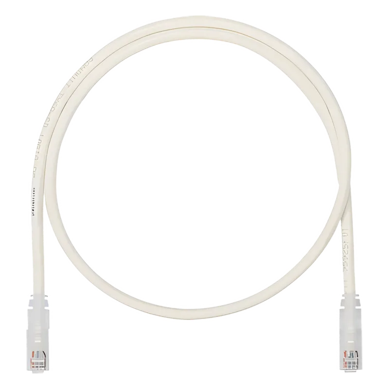 Cable de Parcheo UTP, Cat6A, 24 AWG, CM, Color Blanco, 5.18 Metros (17 Pies) PANDUIT UTP6AX17
