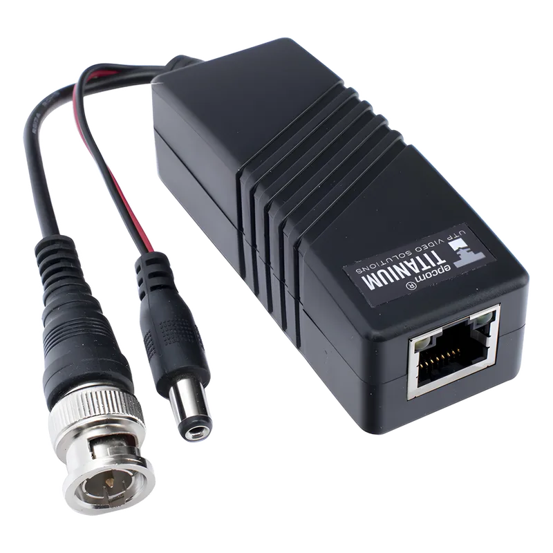 (TRANSCEPTOR) TRANSMISOR ACTIVO para Kits KITTT4PVTURBOX, KITTT8PVTURBOX, KITTT16PVTURBOX y KIT-TT16PVTURBOX-RX / Regula el voltaje de 36 Vcc a 12Vcc / HD-TVI/CVI/AHD/CVBS / Se instala del lado de la cámara. EPCOM POWERLINE TT4816PVTURBOTX