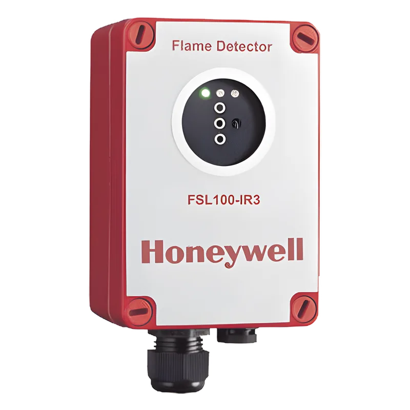 Detector de flama por triple espectro infrarrojo (IR3), para zonas ATEX, uso en interiores y exteriores, color rojo HONEYWELL ANALYTICS FSL100-IR3