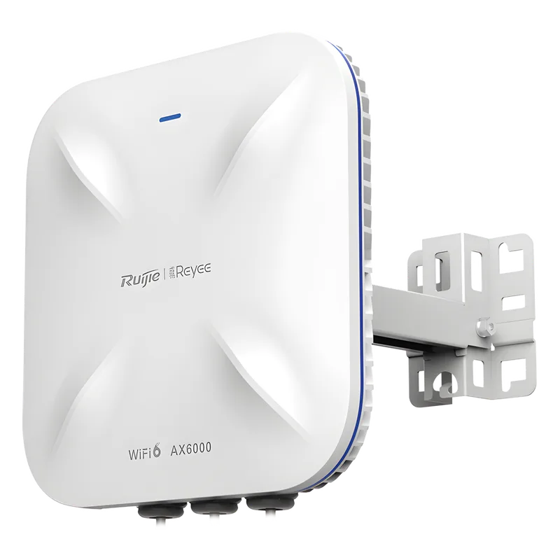 Punto de Acceso Mesh Wi-Fi 6 Industrial para Exterior Omnidireccional 5.95Gbps, MU-MIMO 4x4, 360°, Filtros Anti Interferencia y Auto Optimización con IA, puerto eth 2.5G y SFP RUIJIE RG-RAP6260(H)
