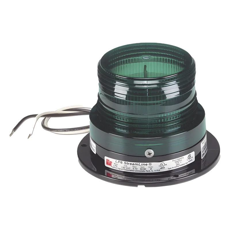 Luz Estroboscópica LED Streamline LP6 / 2.0 Joules / 65-95 Destellos por Minuto / 120-240 VCA / Montaje en Superficie / Interior y Exterior / UL1638 FEDERAL SIGNAL INDUSTRIAL LP6-120-G