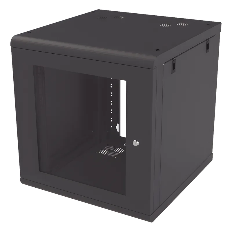 Gabinete de Pared 12U de 635 mm de Profundidad, Rack de 19 in en Acero Reforzado: Compacto y Resistente para Soluciones Profesionales LINKEDPRO SR-1912-GN2G