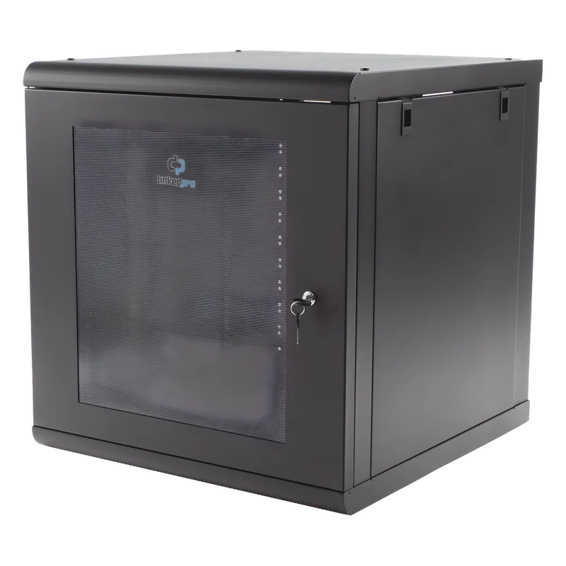 Gabinete de Pared 16U de 635 mm de Profundidad, Rack de 19 in en Acero Reforzado: Compacto y Resistente para Soluciones Profesionales LINKEDPRO SR-1916-GN2G