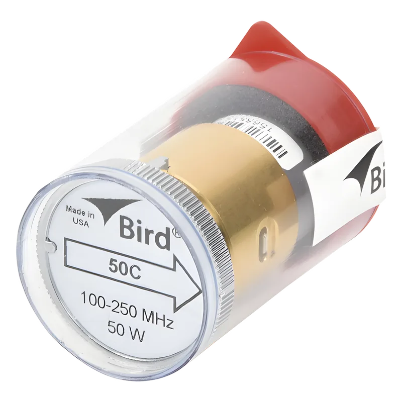 Elemento de 50 Watt en linea 7/8" para Wattmetro BIRD 43 en Rango de Frecuencia de 100 a 250 MHz. BIRD TECHNOLOGIES 50C