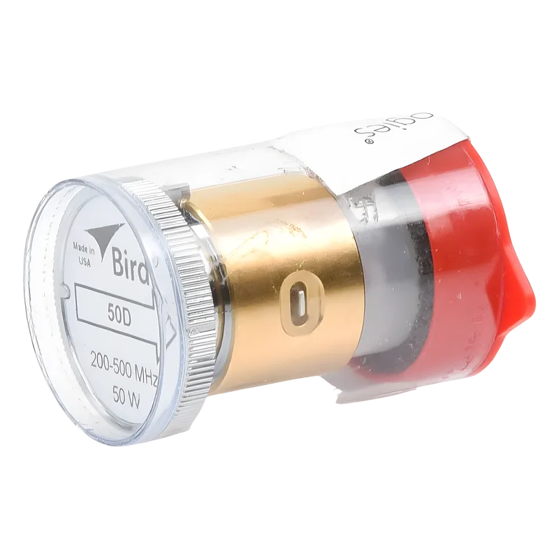 Elemento de 50 Watt en linea 7/8" para Wattmetro BIRD 43 en Rango de Frecuencia de 200 a 500 MHz. BIRD TECHNOLOGIES 50D