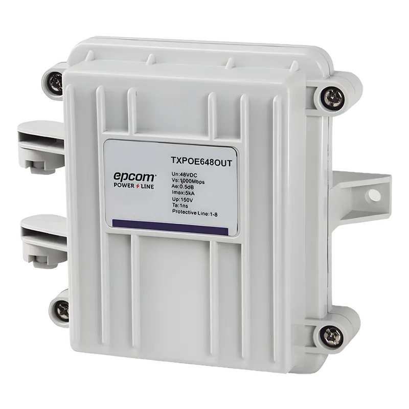 Protector PoE a 10/100/1000 Mbps (exterior) (Cat6 1000Mbps) EPCOM POWERLINE TX-POE-648-OUT