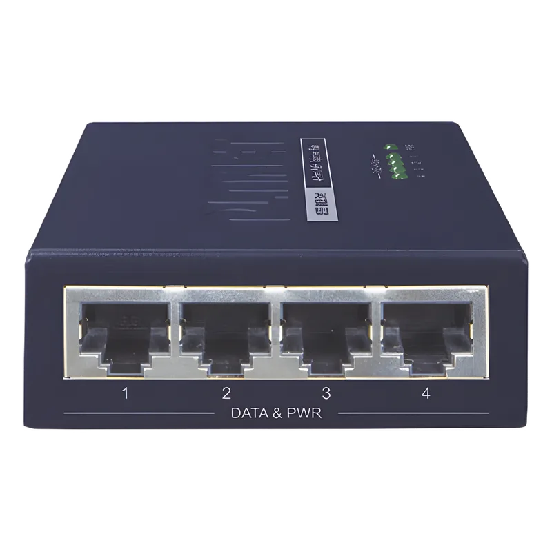 Inyector High PoE, de 4 Puertos Gigabit de Entrada, 4 Puertos PoE 802.3af/at Gigabit de Salida Para Cada Puerto, Hasta 30 W por interfaz PLANET HPOE-460