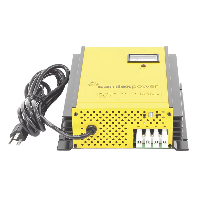 Cargador de Baterías de Plomo Ácido 12 Volts, 30 A / Bancos de 250 a 350 Ah SAMLEX SEC-1230UL