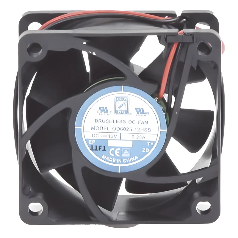 Ventilador Anticondensante Axial Cuadrado, 60x60x25 mm, 12 Vcc, 4390 RPM, 1.8 W, 0.15 A, Flujo de Aire de 25.0 CFM, Unión Sellada. TXPRO FAN-602512